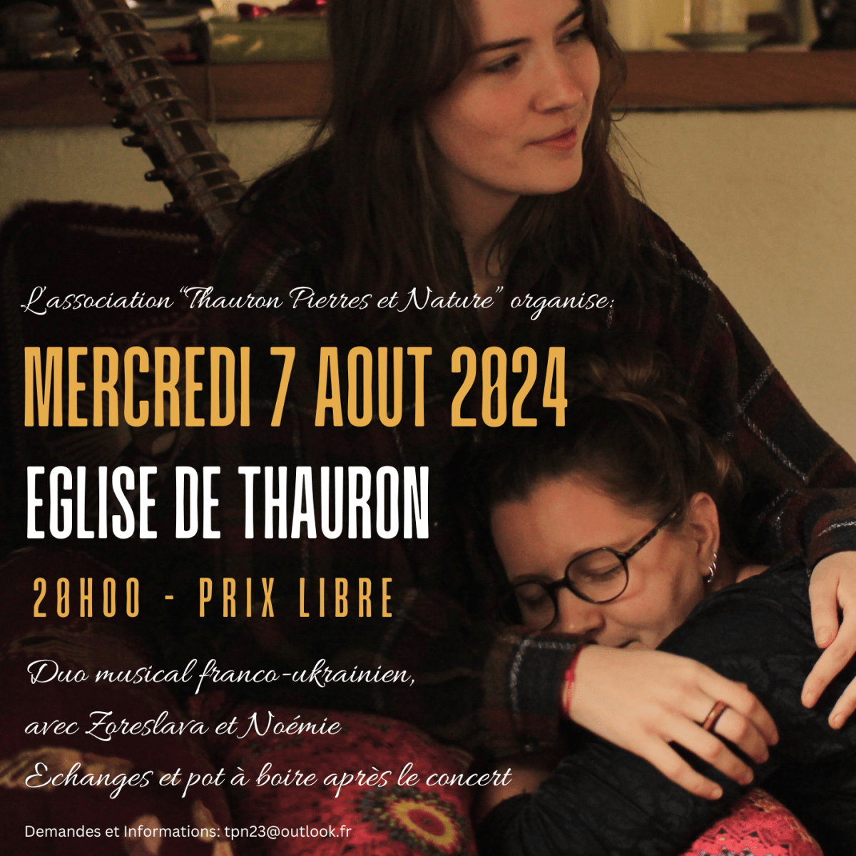 Concert le 7 aout&nbsp;2024